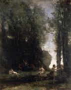 camille corot Idyll painting